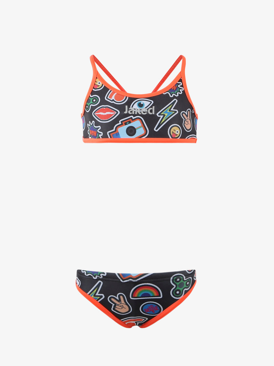 jaked-millenials-costume-da-piscina-intero-bambini-con-design-vivace image 1
