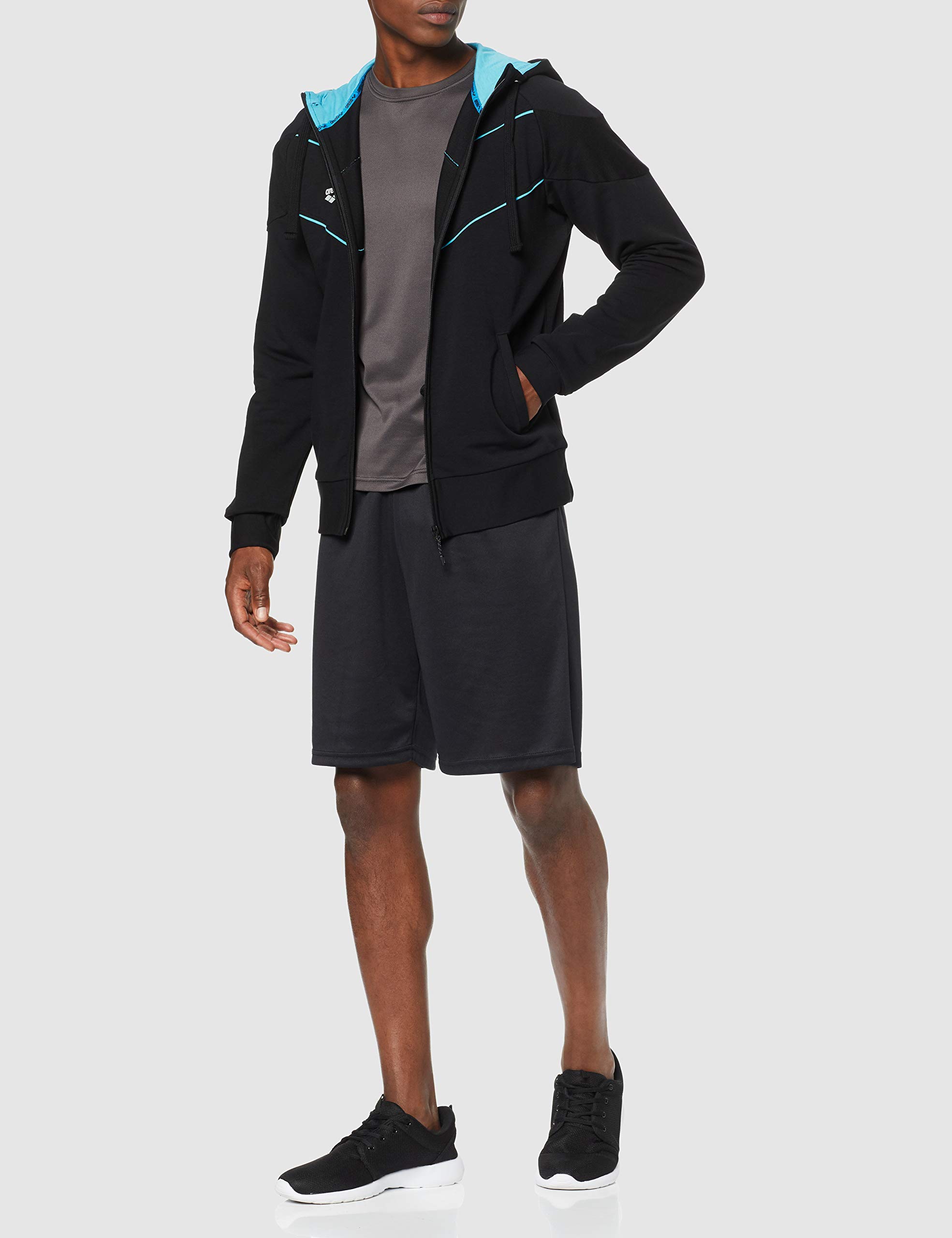 arena-m-gym-hooded-f-z-jacket-giacca-con-cappuccio-uomo image 2