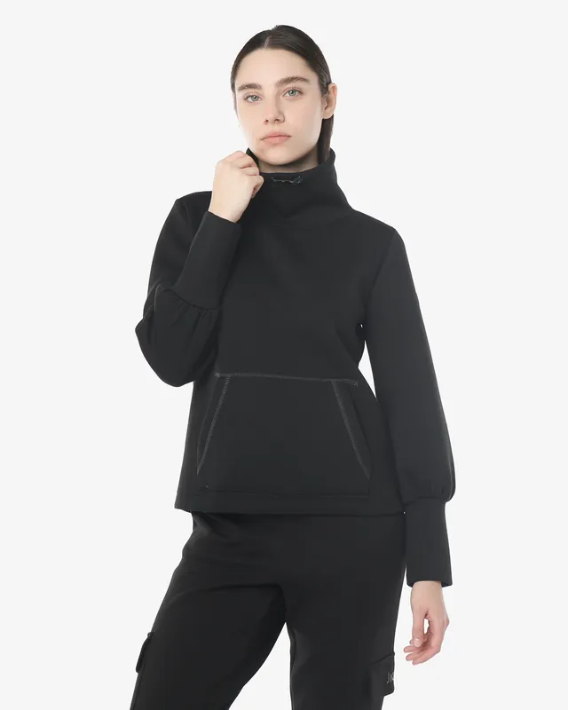 jaked-felpa-arctic-donna-felpa-con-collo-alto-in-scuba-leggero-polsi-alti-e-mani image 1