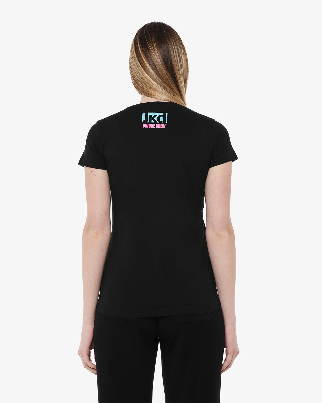 jaked-maglia-sideralis-donna-t-shirt-in-cotone-100-con-maxi-stampa-vestibilit-re image 3