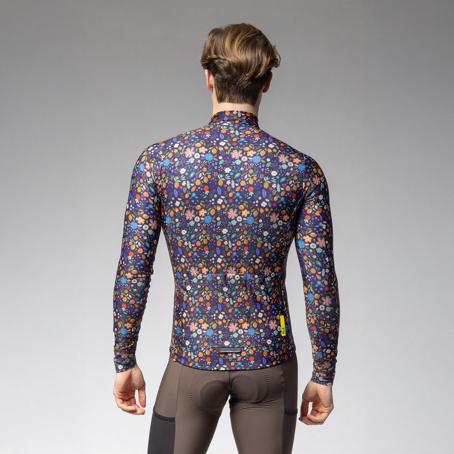 al-cycling-maglia-manica-lunga-uomo-flowery-poliestere-riciclato image 2