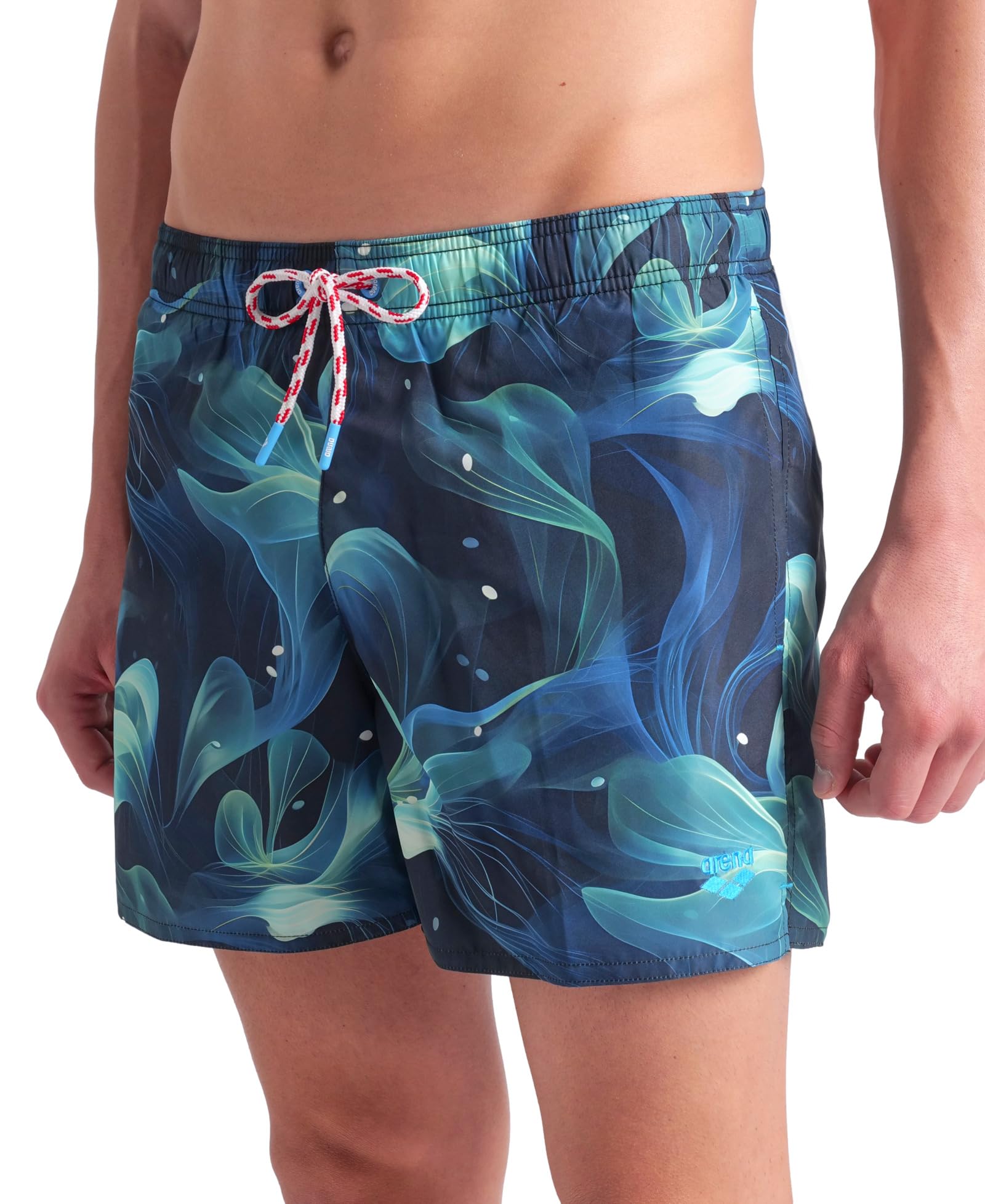 arena-water-prints-beach-short-ao-uomo-pantaloncino-da-mare-con-stampa-allover-t image 4