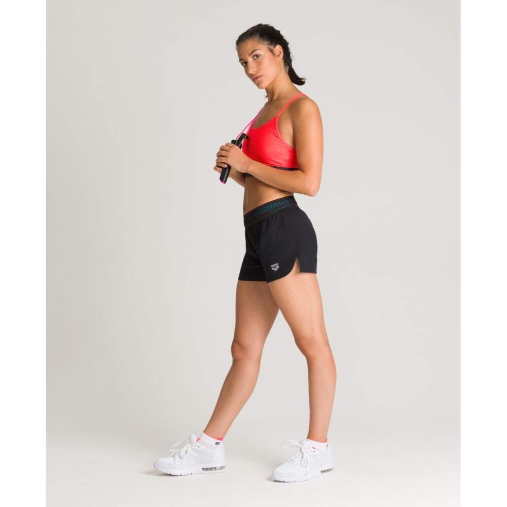 arena-damen-lauf-shorts-side-vents-pantaloncini-da-running-donna-con-tasche-e-sl image 2
