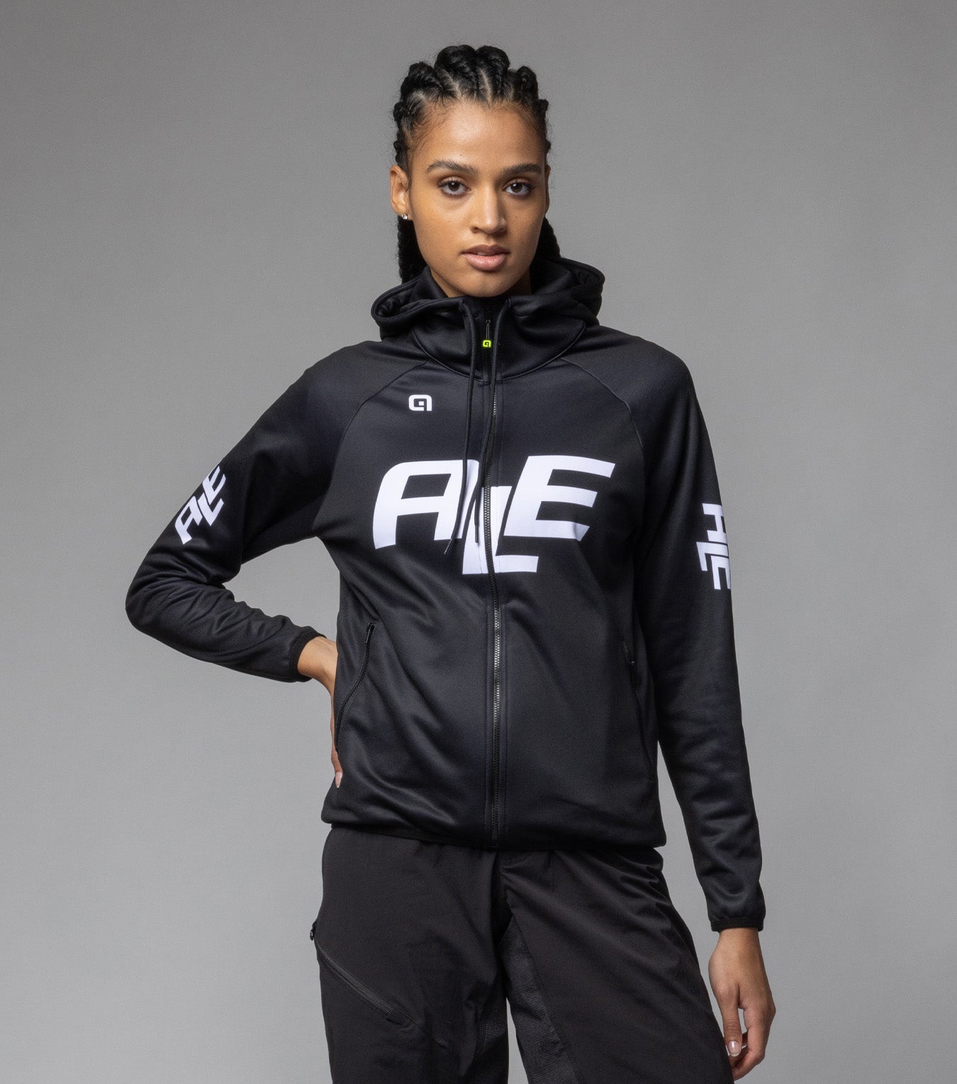 al-cycling-felpa-donna-logo-felpa-con-cappuccio-e-zip-totale-per-dopo-gara-e-tem image 6