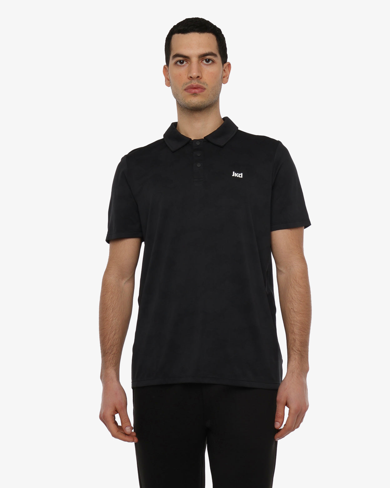 polo-jaked-commuter-con-bottoni-in-materiale-tecnico-traspirante-per-sport-e-tem image 2