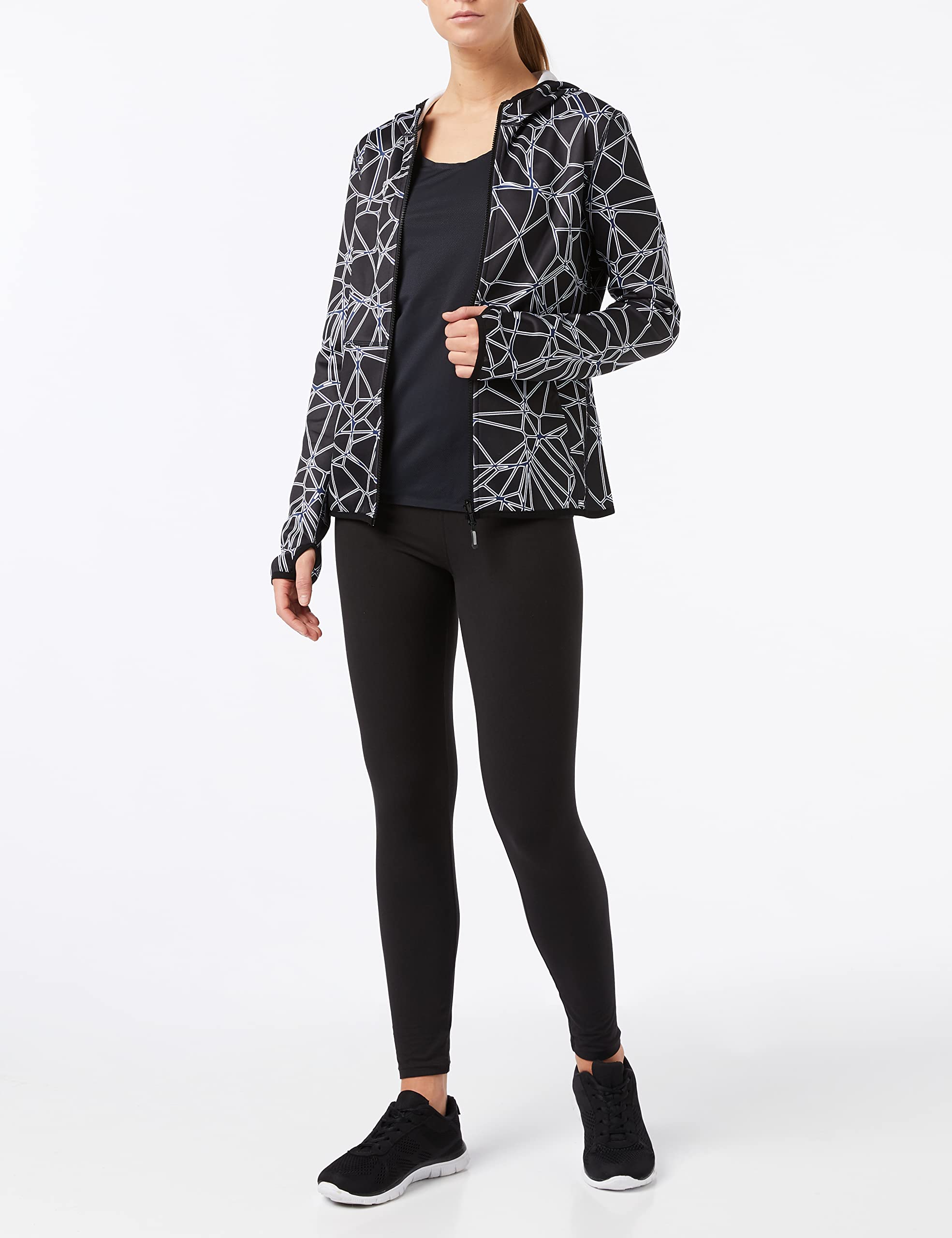 arena-w-hooded-spacer-giacca-reversibile-con-cappuccio-donna image 2