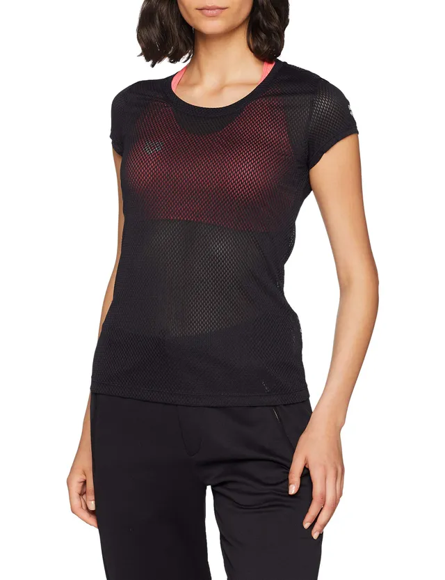 arena-w-gym-s-s-mesh-solid-maglia-donna-maniche-corte image 1