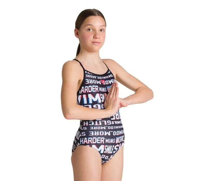 arena-g-neon-glitch-jr-light-drop-back-one-piece image 1