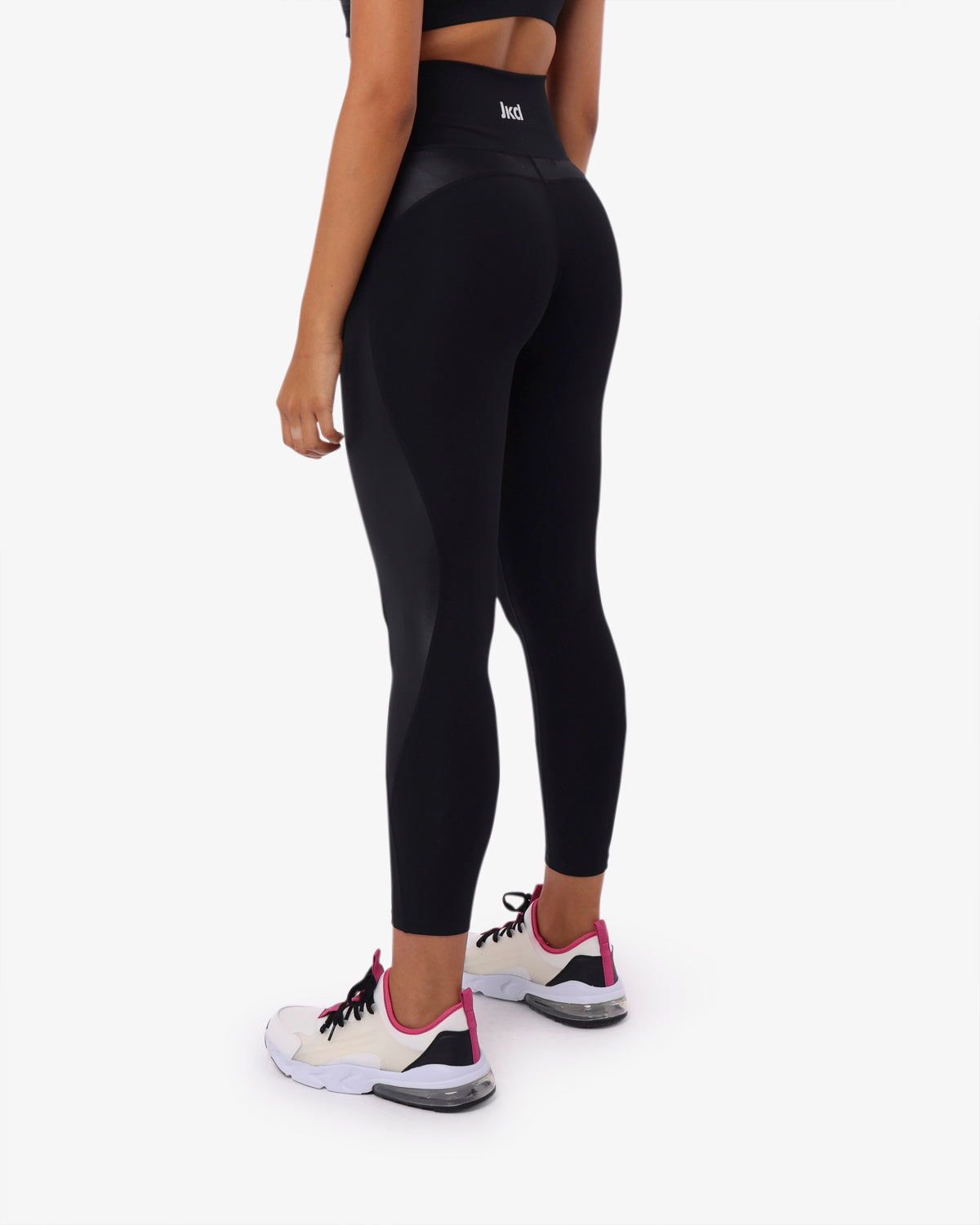 leggings-jaked-shiny-donna-poliestere-elasticizzato-con-inserti-lucidi-vestibili image 3