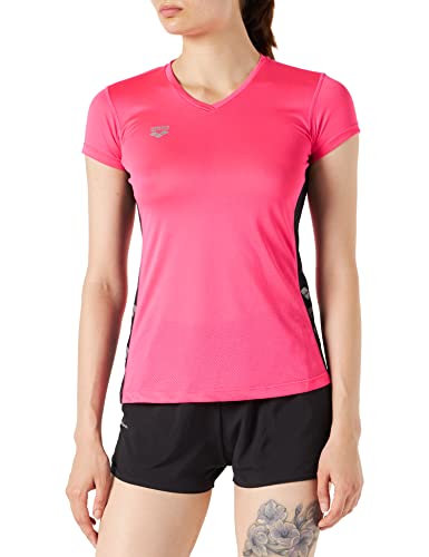 arena-w-run-s-s-mesh-solid-maglietta-running-a-maniche-corte-donna image 7