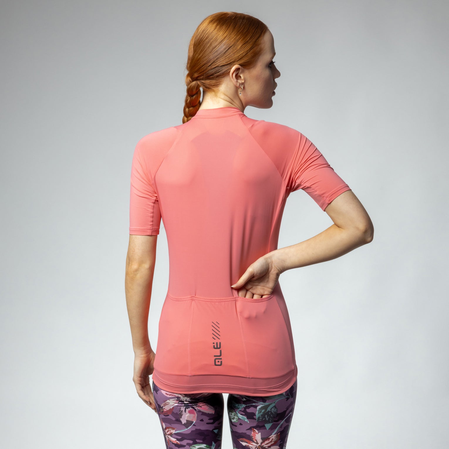 al-cycling-maglia-manica-corta-donna-color-block image 2