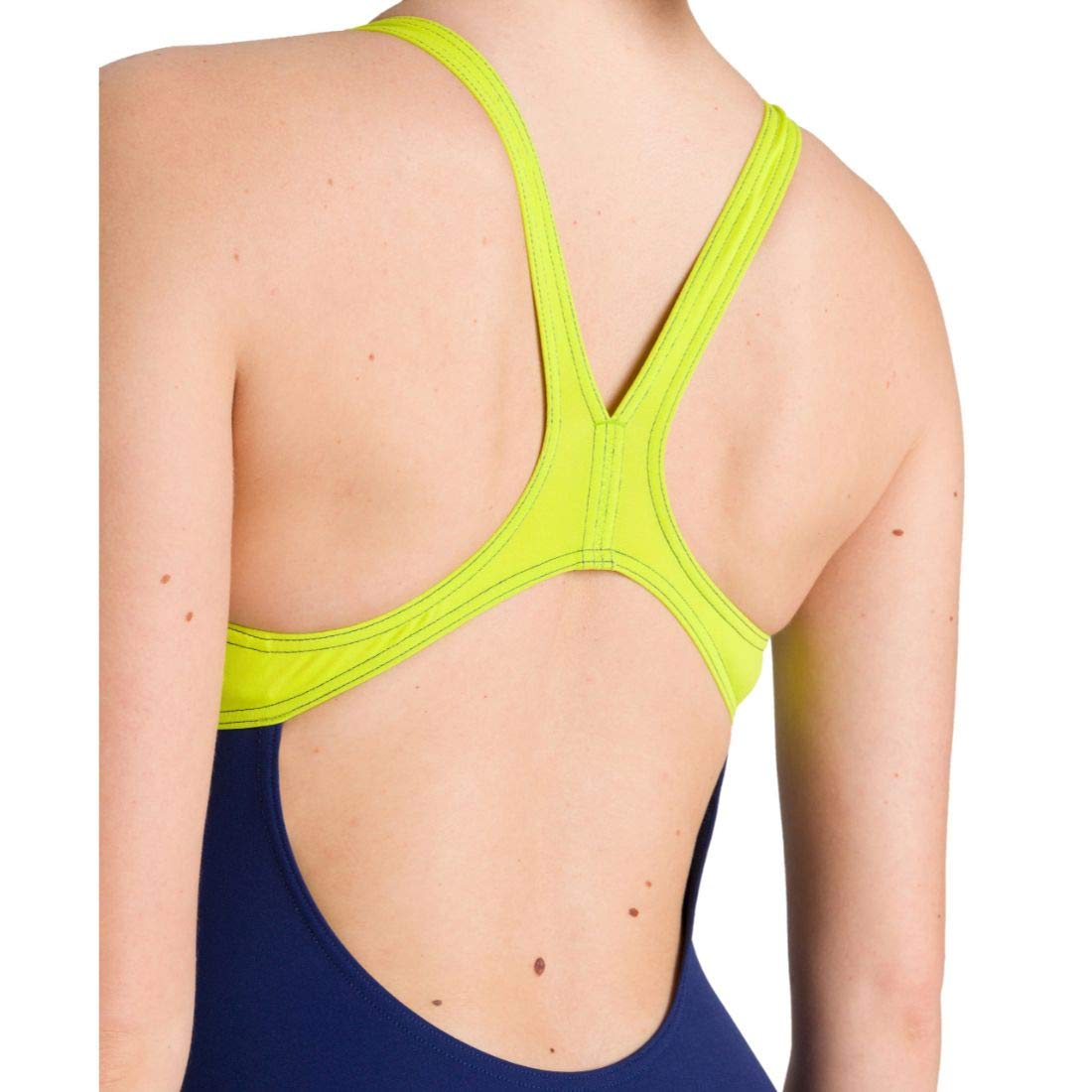 arena-w-shiner-swim-pro-back-one-piece-costume-intero-donna-navy-soft-green-42 image 5