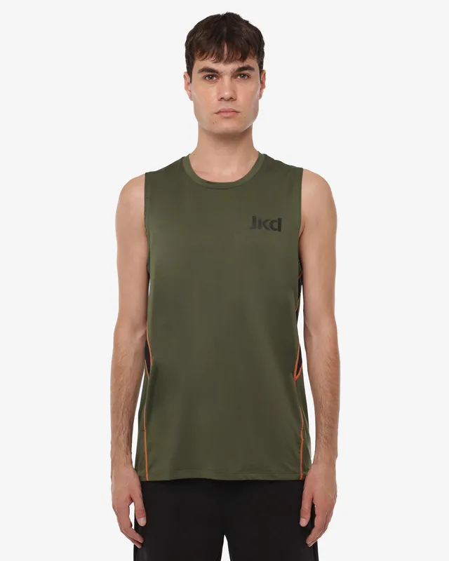 canotta-activewear-numb3rs-jaked-t-shirt-senza-maniche-con-inserti-in-microrete image 1