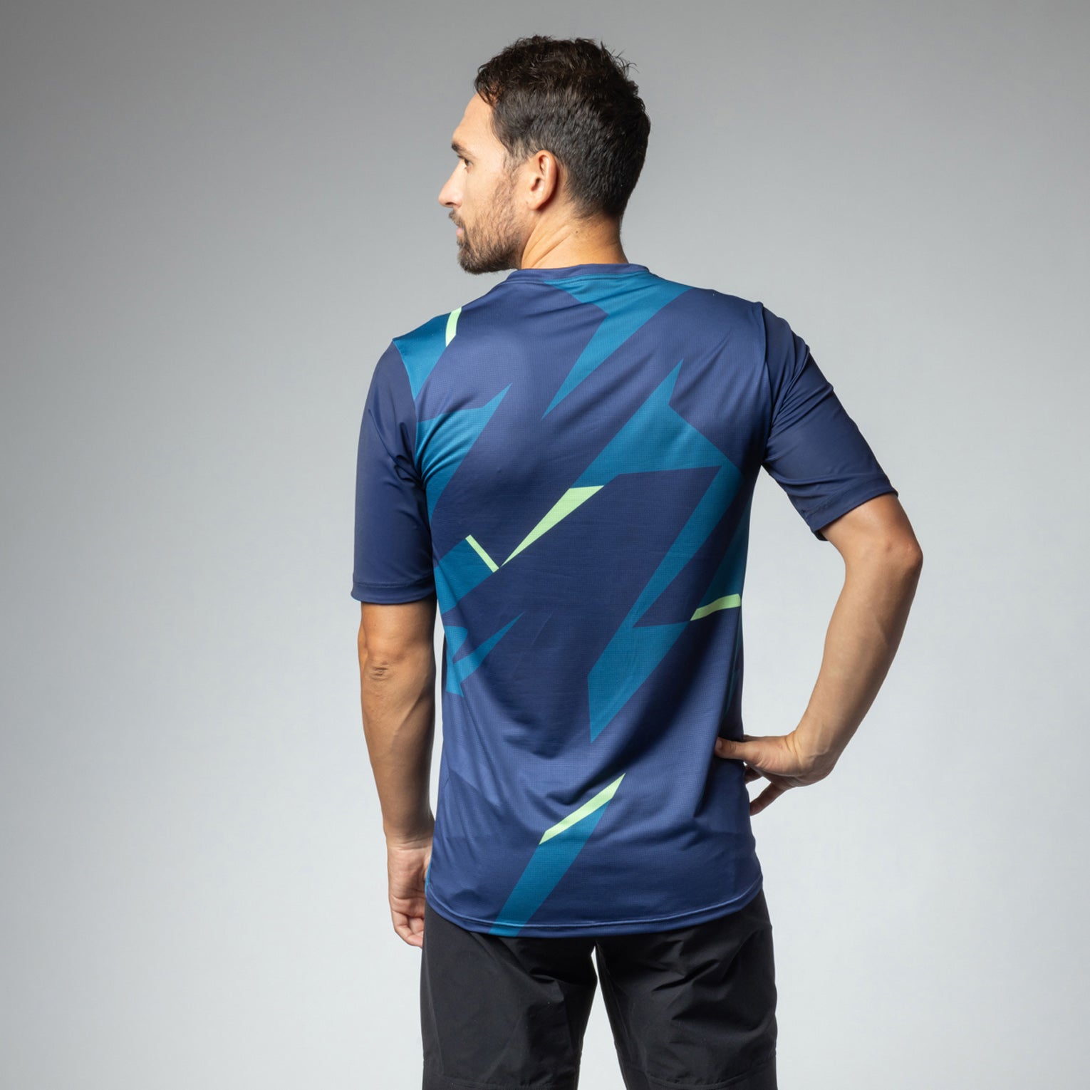 al-cycling-maglia-manica-corta-uomo-omega-jersey-mtb-off-road-in-tessuto-air-dot image 2