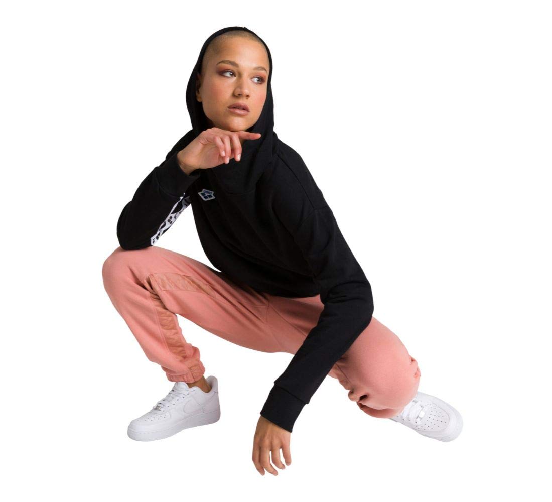 arena-felpa-con-cappuccio-team-hoodie-donna-stile-streetwear-retr-cotone-felpato image 4
