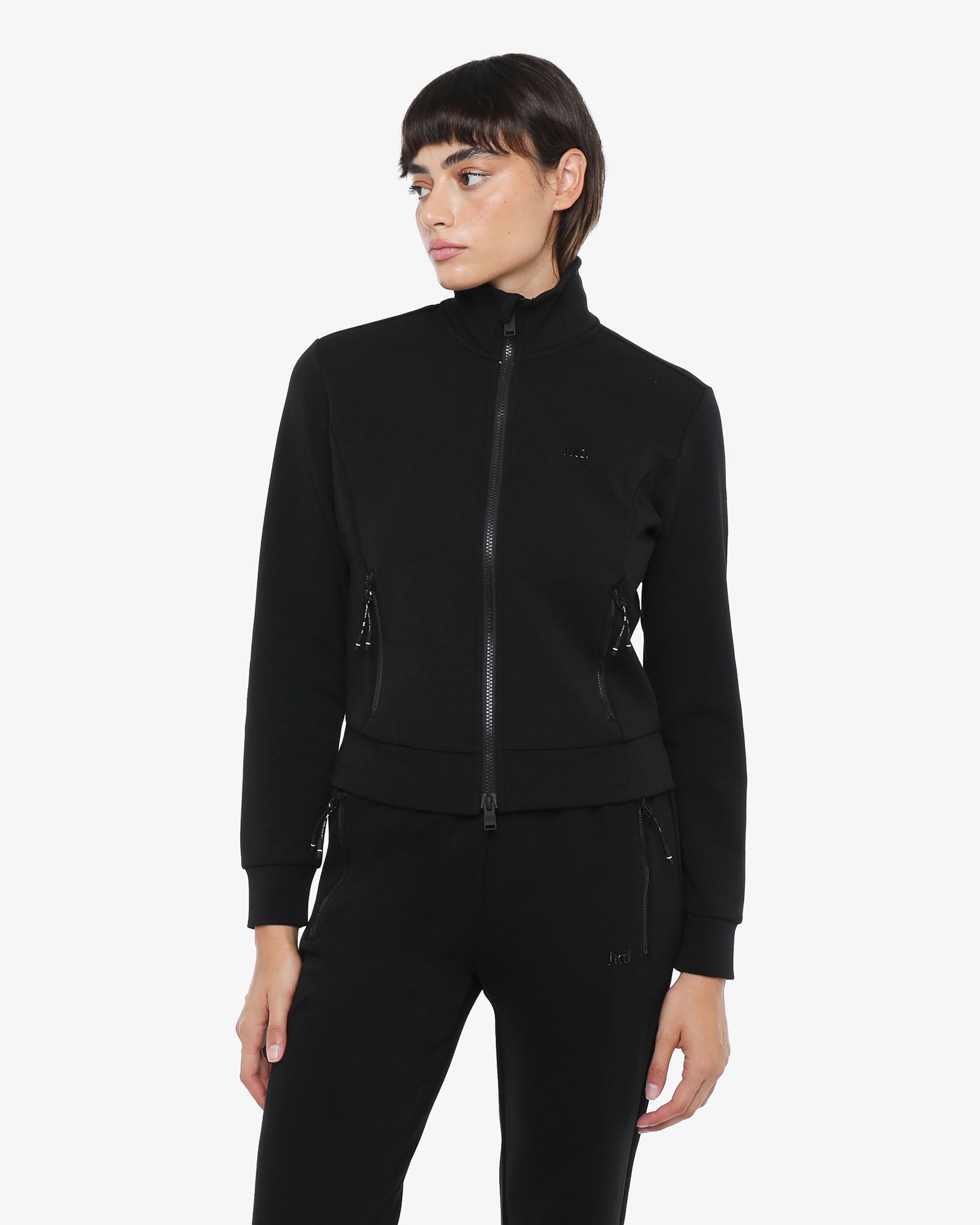 jaked-felpa-full-zip-ice-cot-felpa-donna-con-zip-e-collo-alto-in-tessuto-tecnico image 7