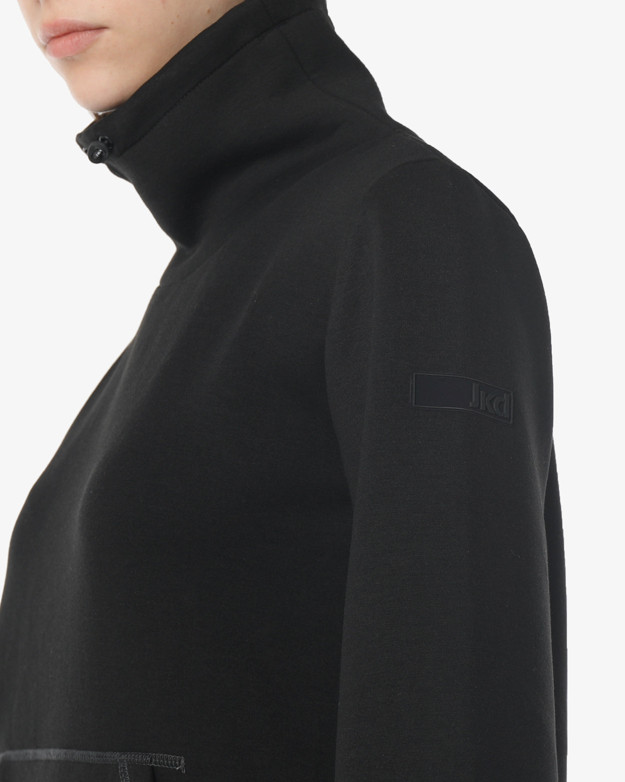 jaked-felpa-arctic-donna-felpa-con-collo-alto-in-scuba-leggero-polsi-alti-e-mani image 4