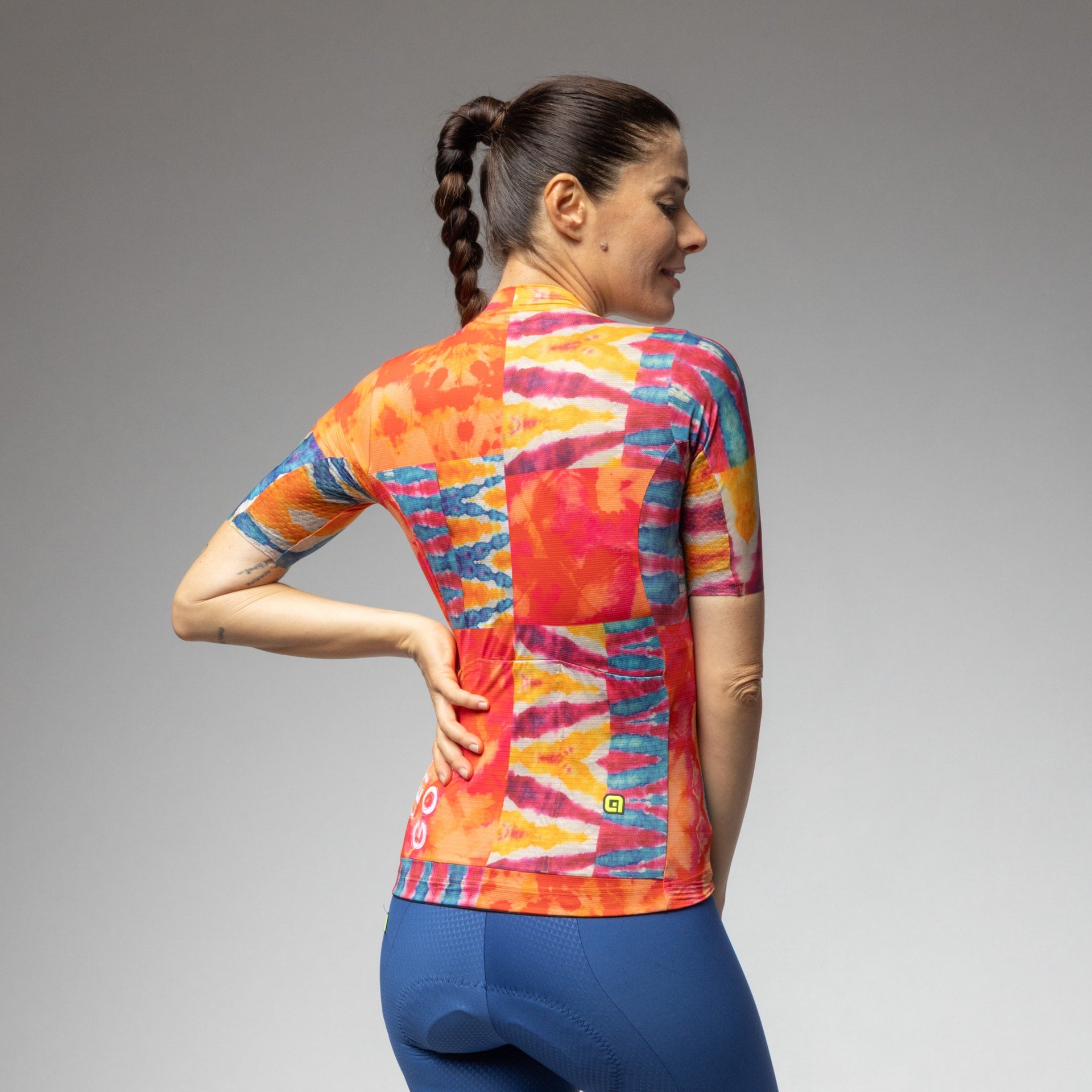 al-cycling-maglia-manica-corta-donna-clorofilla-maglia-ciclismo-estiva-body-mapp image 4