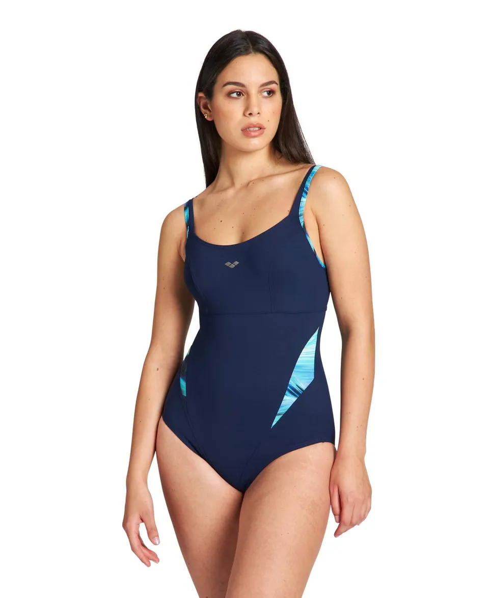 arena-w-flavia-strap-back-costume-intero-donna-con-schiena-incrociata image 1