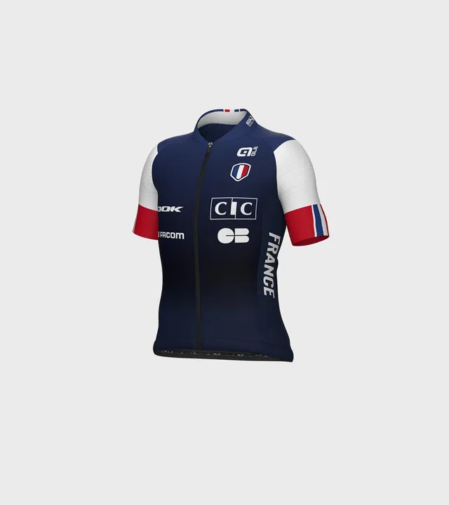 al-cycling-short-sleeve-jersey-bambino-federazione-francese-ciclismo-maglia-uffi image 1