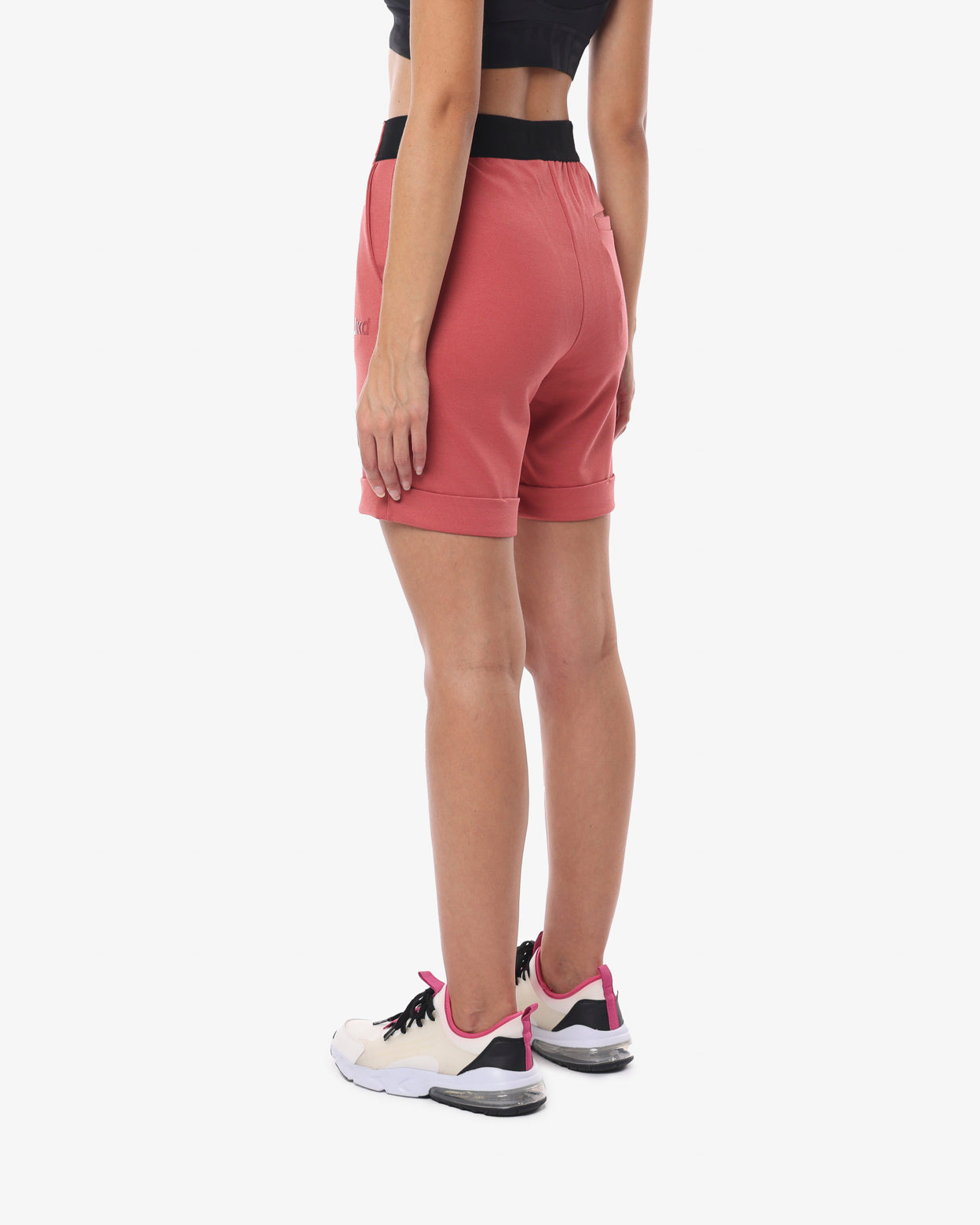 jaked-bermuda-sportswear-reset-donna-shorts-in-felpa-leggera-con-elastico-in-vit image 3