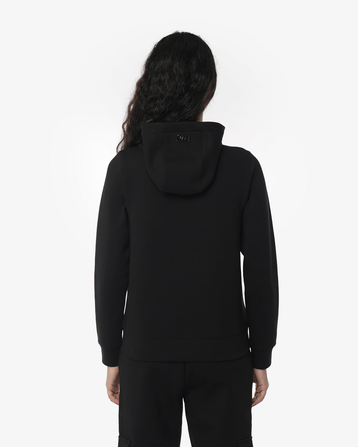 jaked-felpa-crop-full-zip-cappuccio-cargo-donna image 2