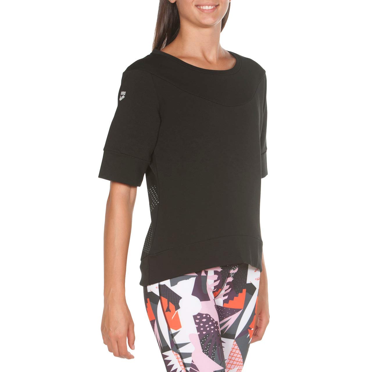 arena-w-gym-s-s-fleece-felpa-donna-taglio-ampio image 3