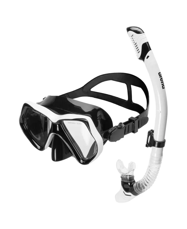 arena-set-maschera-e-boccaglio-adulti-maschera-snorkeling-unisex-con-valvola-dry image 1