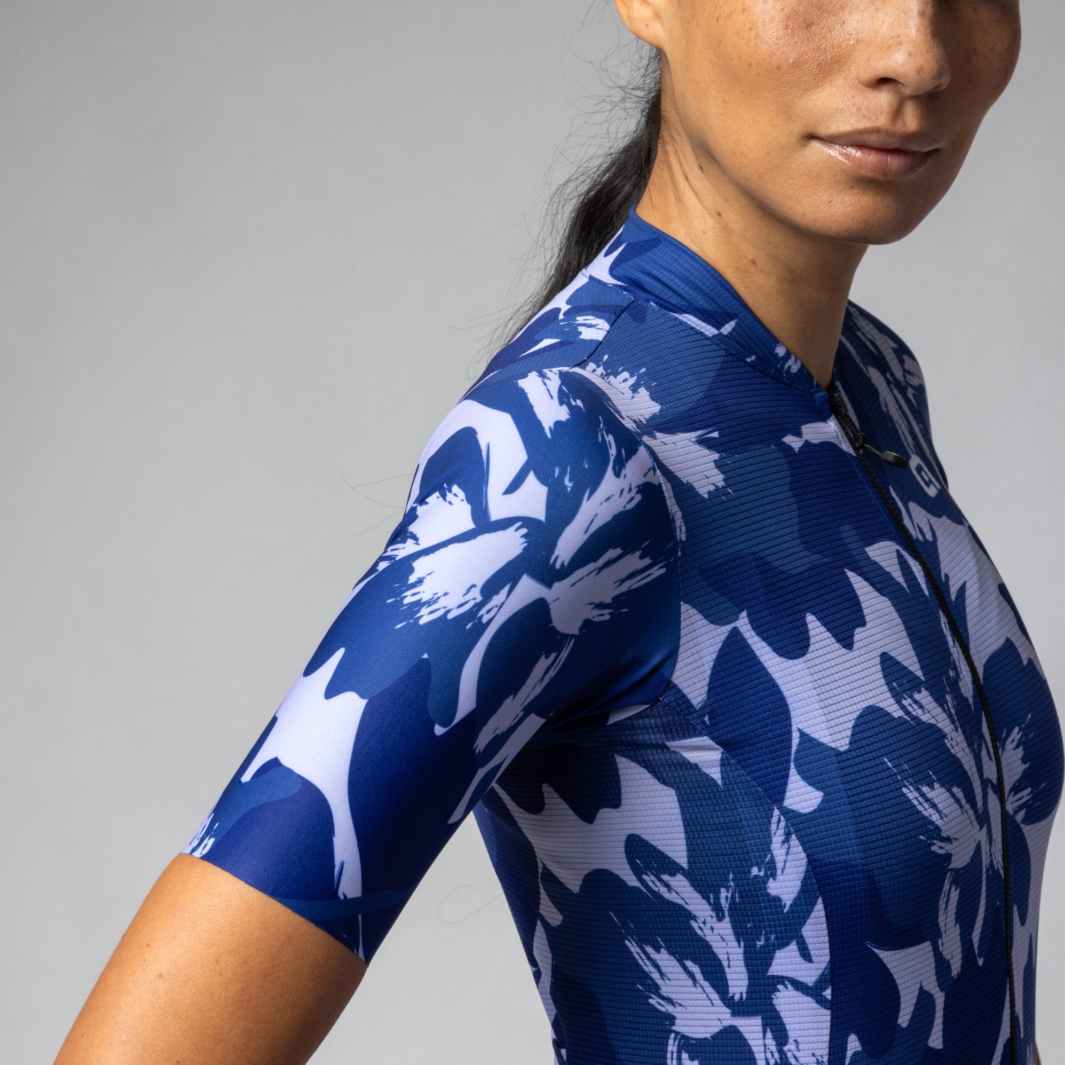 al-cycling-flower-maglia-manica-corta-donna-jersey-estivo-traspirante-con-stampa image 2