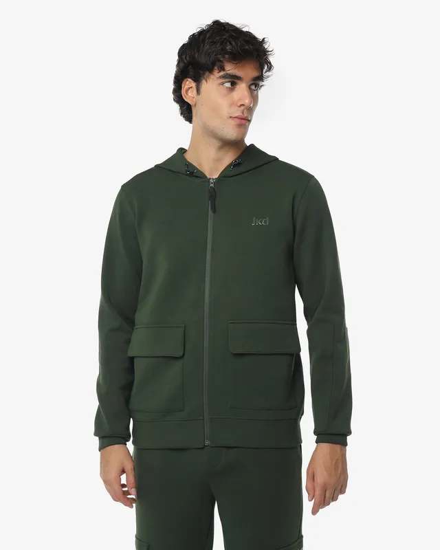 jaked-felpa-cargo-full-zip-con-cappuccio-uomo-felpa-tecnica-con-tasche-per-allen image 1