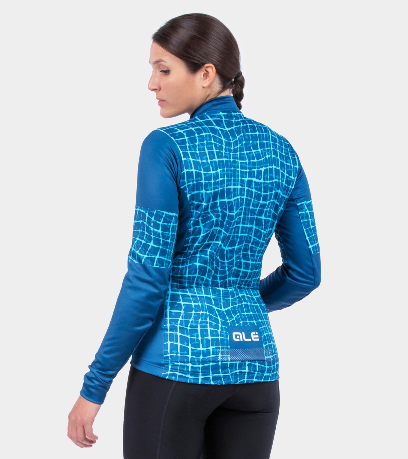 al-cycling-maglia-manica-lunga-donna-wall-allenamento-invernale image 2
