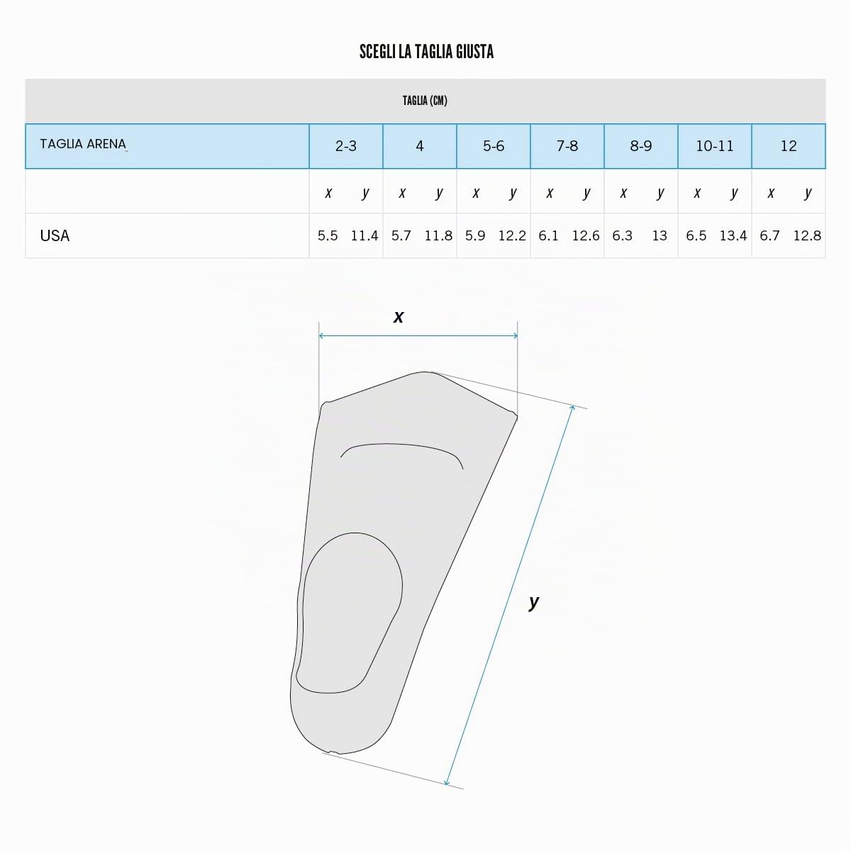 arena-powerfin-pinne-da-allenamento-piscina-pinne-nuoto-piscina-da-adulti-pinne- image 5