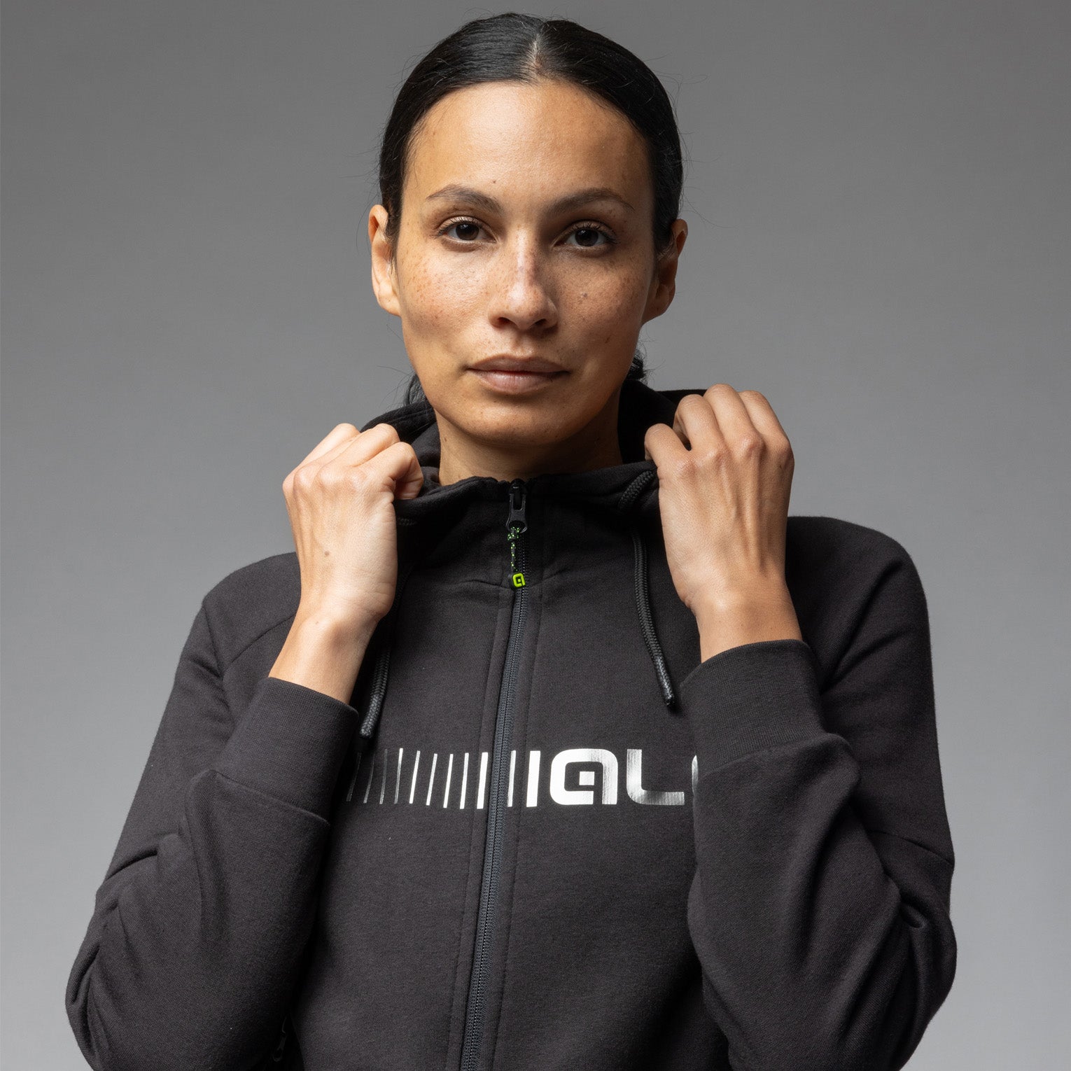 al-cycling-felpa-donna-ale-full-zip-con-cappuccio-e-maxi-logo image 3