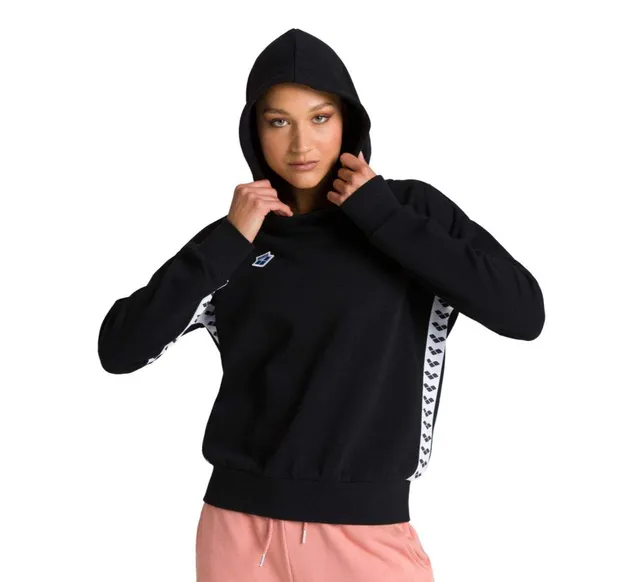 arena-felpa-con-cappuccio-team-hoodie-donna-stile-streetwear-retr-cotone-felpato image 1