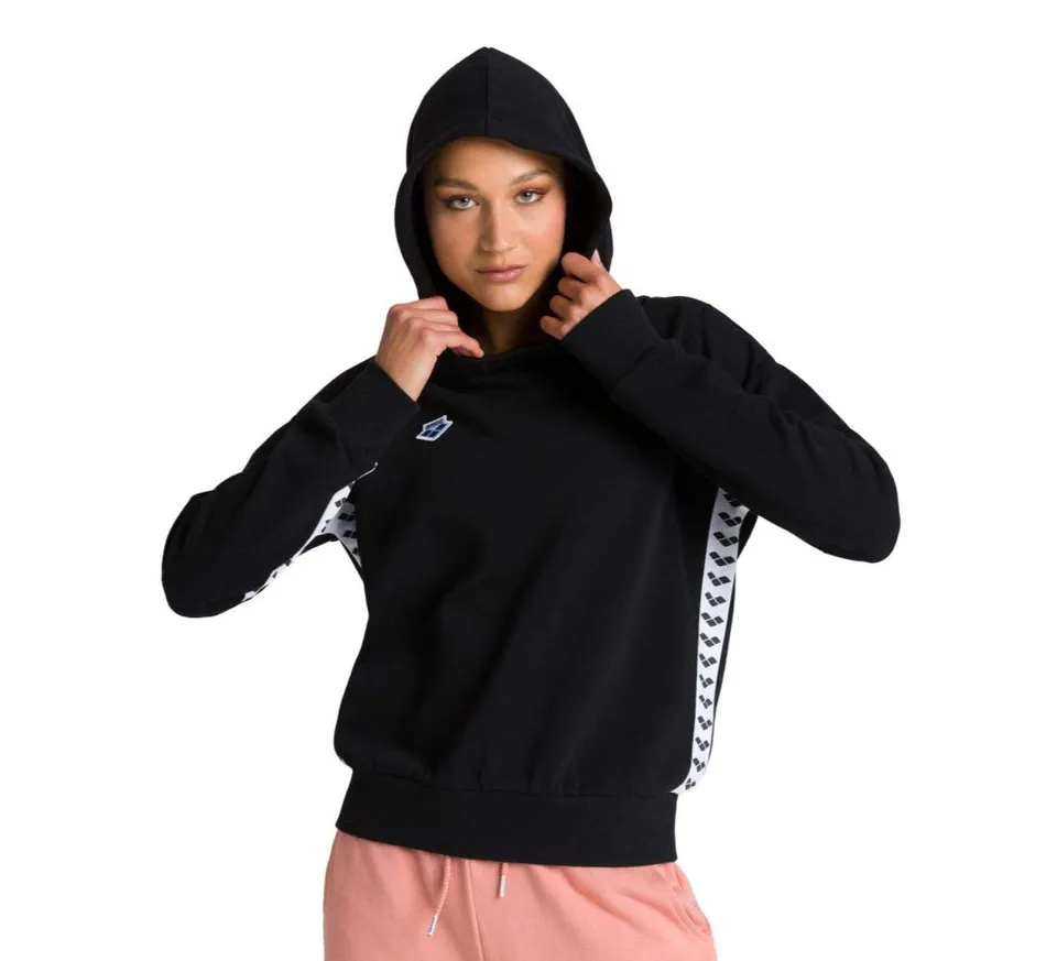 arena-felpa-con-cappuccio-team-hoodie-donna-stile-streetwear-retr-cotone-felpato image 1