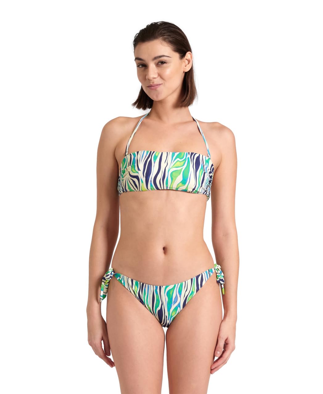 arena-water-print-bikini-bandeau-donna-due-pezzi image 7