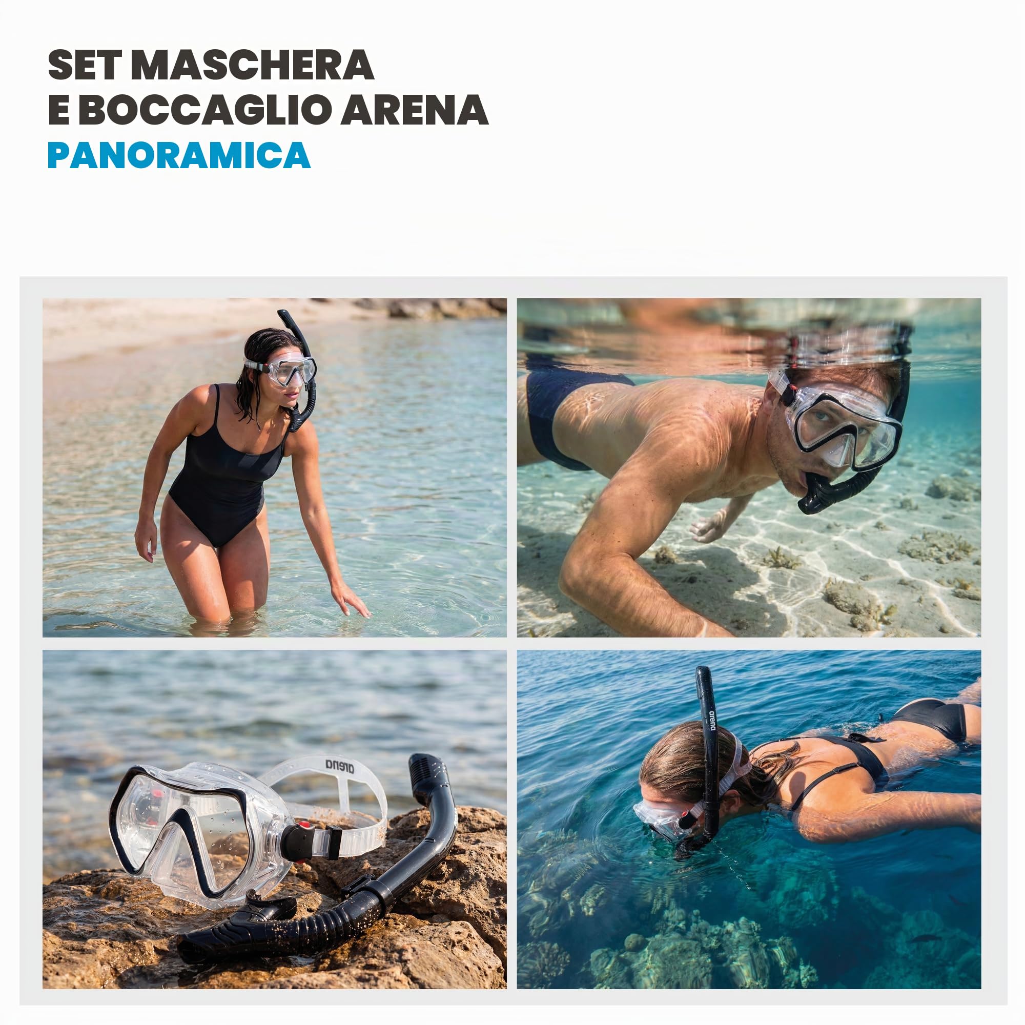 arena-snorkel-mask-set-adult-set-maschera-e-boccaglio-da-snorkeling image 6
