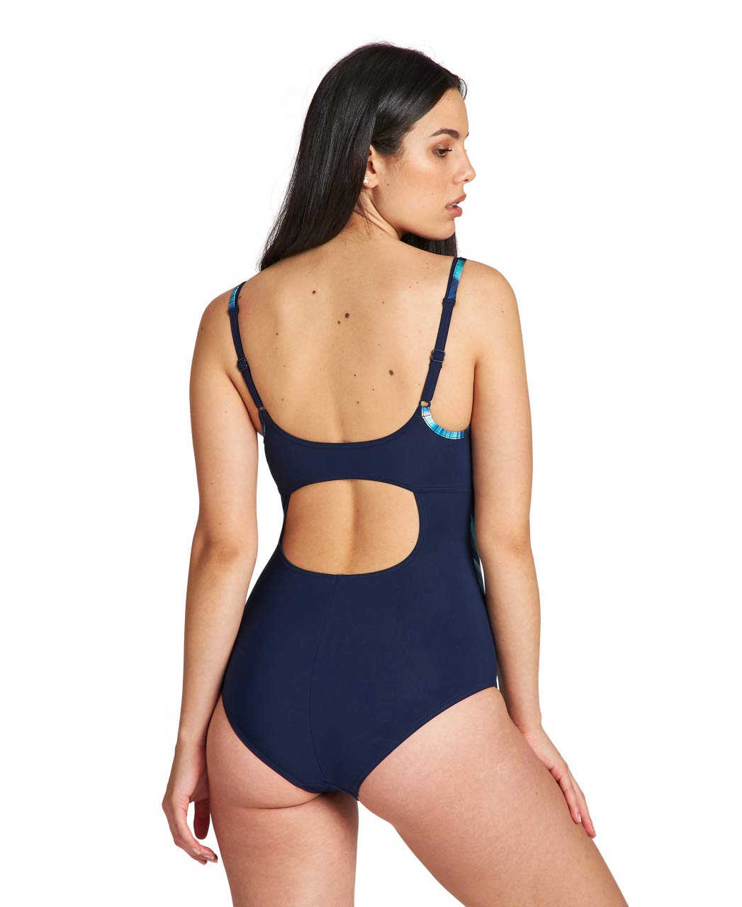 arena-w-flavia-strap-back-costume-intero-donna-con-schiena-incrociata image 3