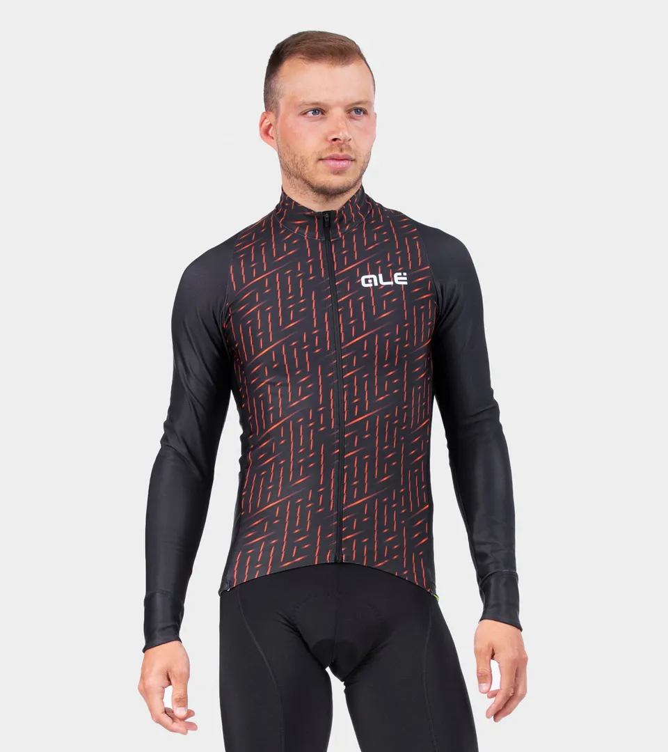 al-cycling-long-sleeve-jersey-man-green-bolt-maglia-manica-lunga-eco-friendly-pr image 1