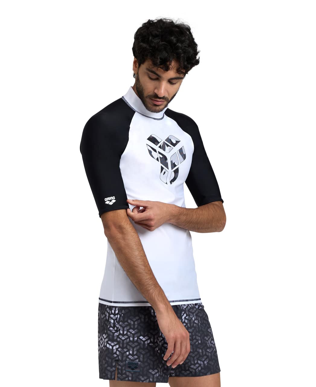 arena-men-s-rash-vest-s-s-graphic-maglia-rash-guard-uomo-a-maniche-corte image 7