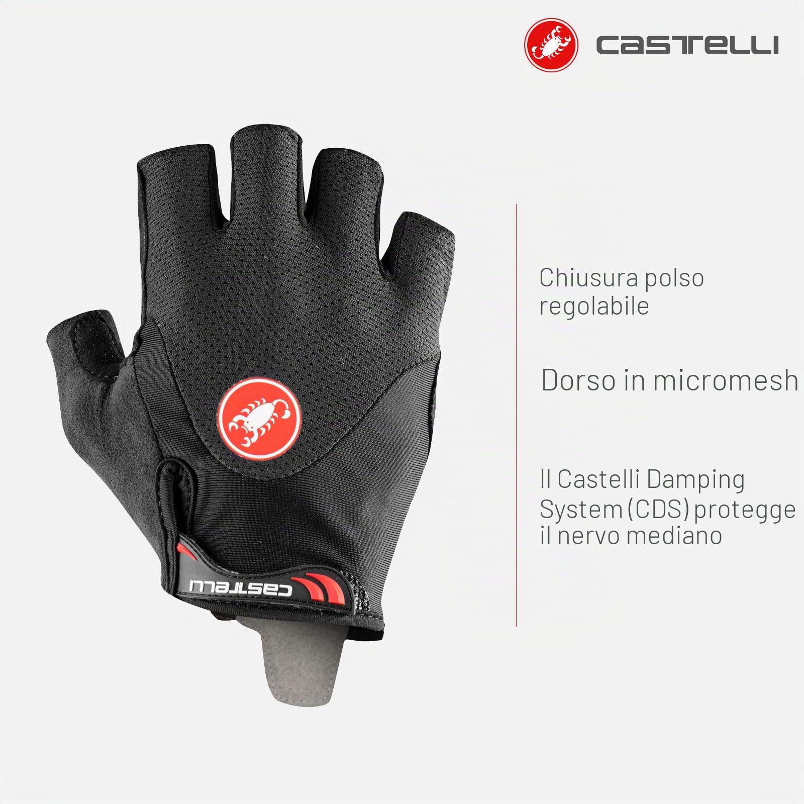 castelli-arenberg-gel-2-glove-guanti-da-ciclismo-unisex-con-imbottitura-in-gel image 2
