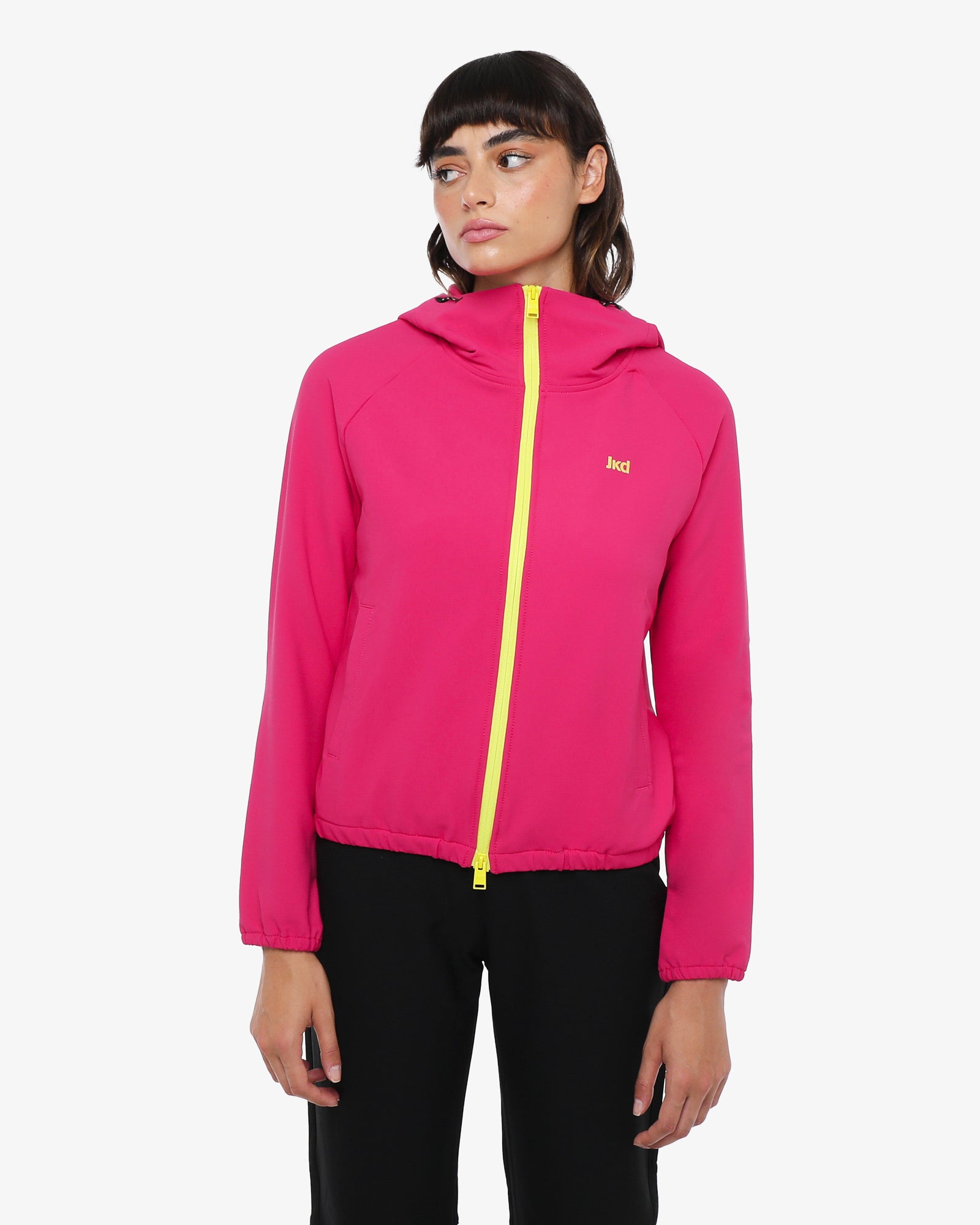 felpa-jaked-sailor-tech-con-cappuccio-e-zip-intera-donna-tessuto-tecnico-antipie image 1