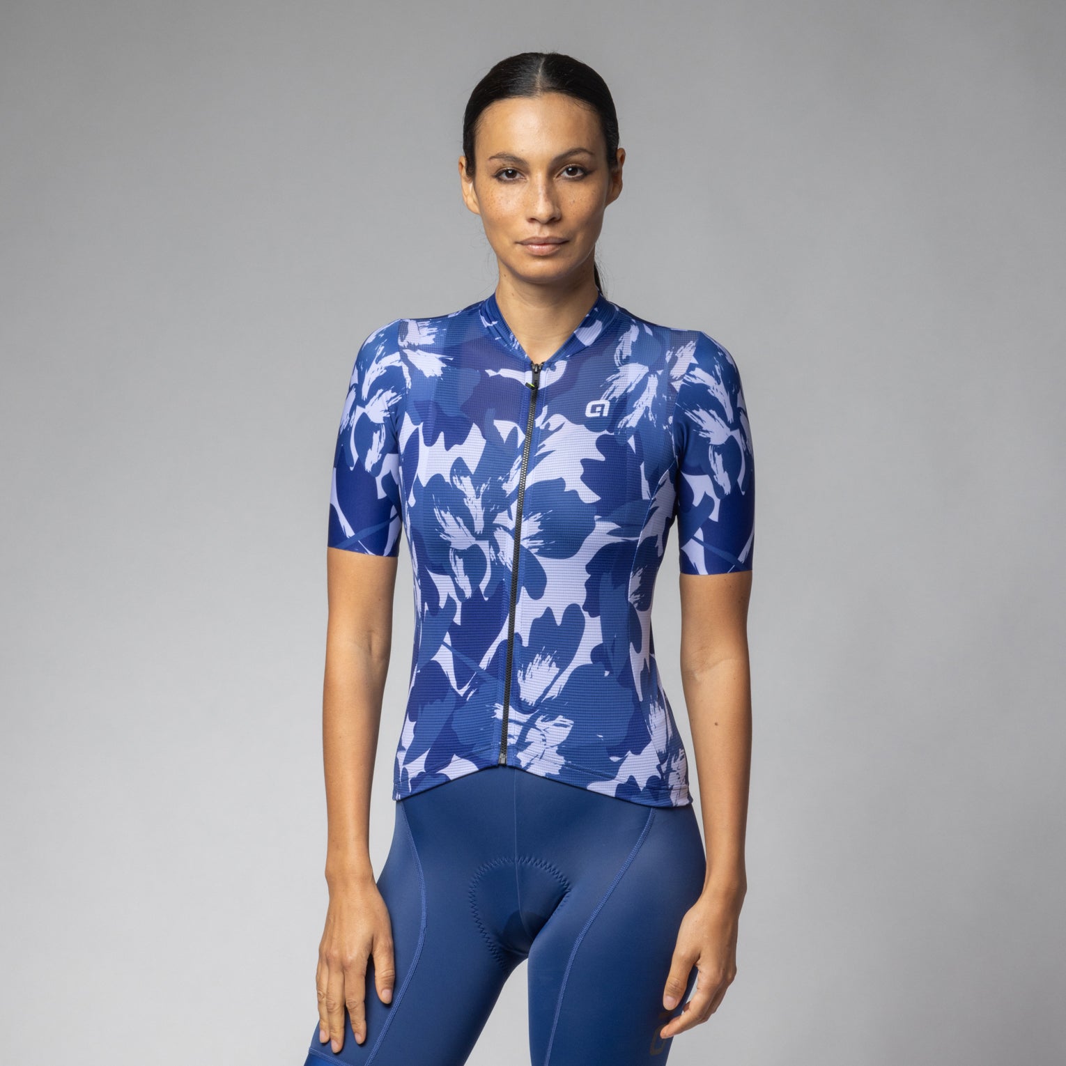 al-cycling-flower-maglia-manica-corta-donna-jersey-estivo-traspirante-con-stampa image 1