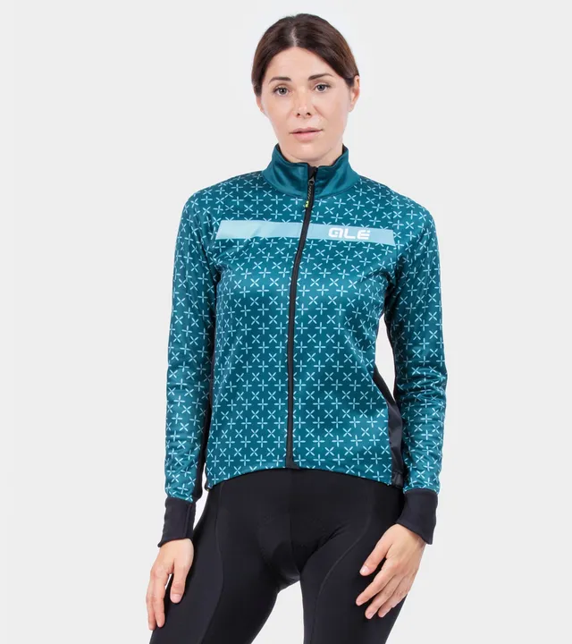 al-cycling-jacket-woman-green-helios-giacca-softshell-donna-da-ciclismo-per-medi image 1