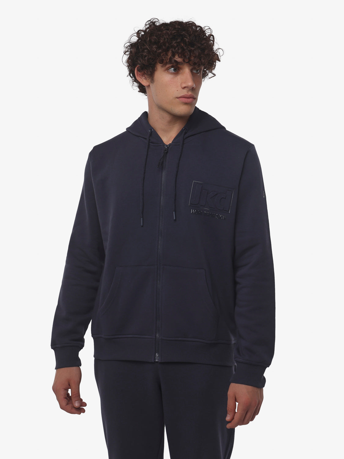 jaked-felpa-full-zip-con-cappuccio-steady-fw-uomo-modello-jkfl6sd01u image 6
