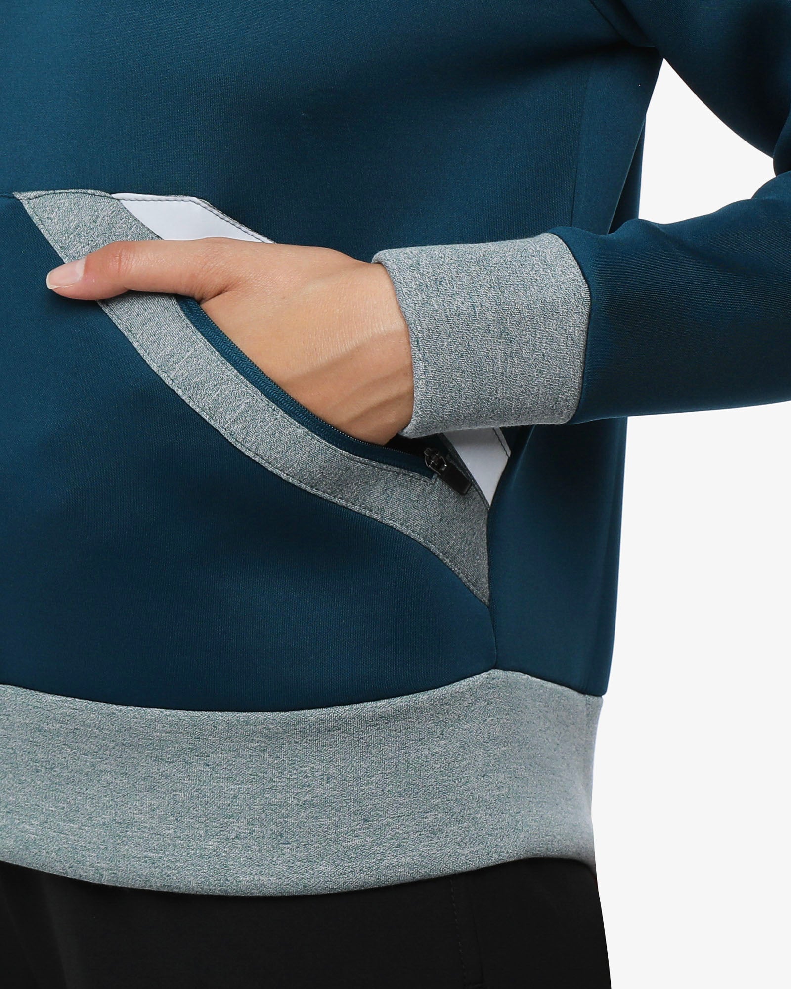 jaked-manta-ray-felpa-full-zip-donna-traspirante-con-dettagli-grafici image 4
