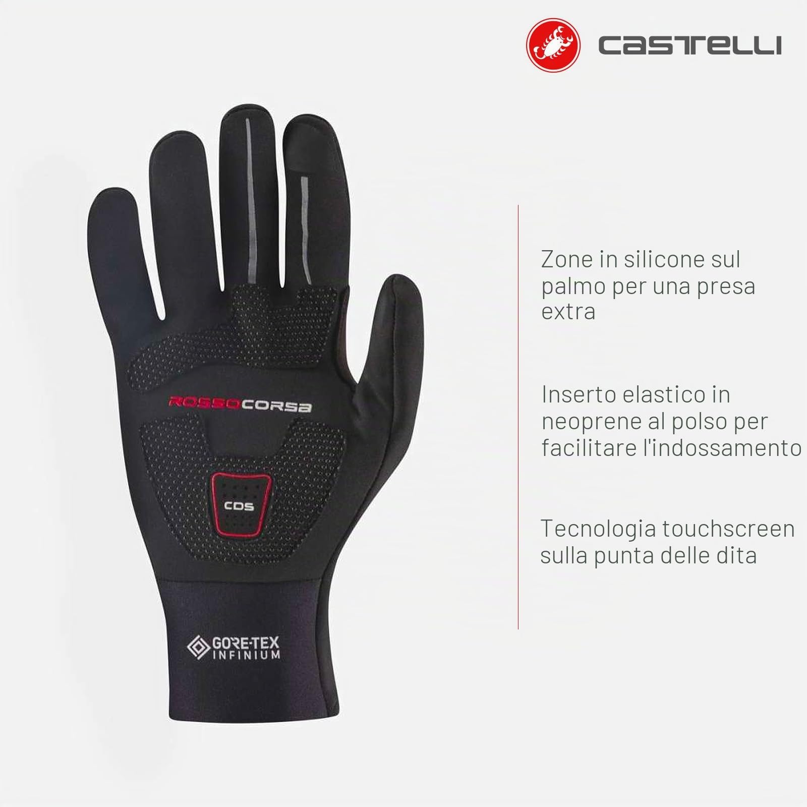 castelli-perfetto-ros-glove-guanti-ciclismo-unisex-con-gore-tex-infinium-windsto image 3
