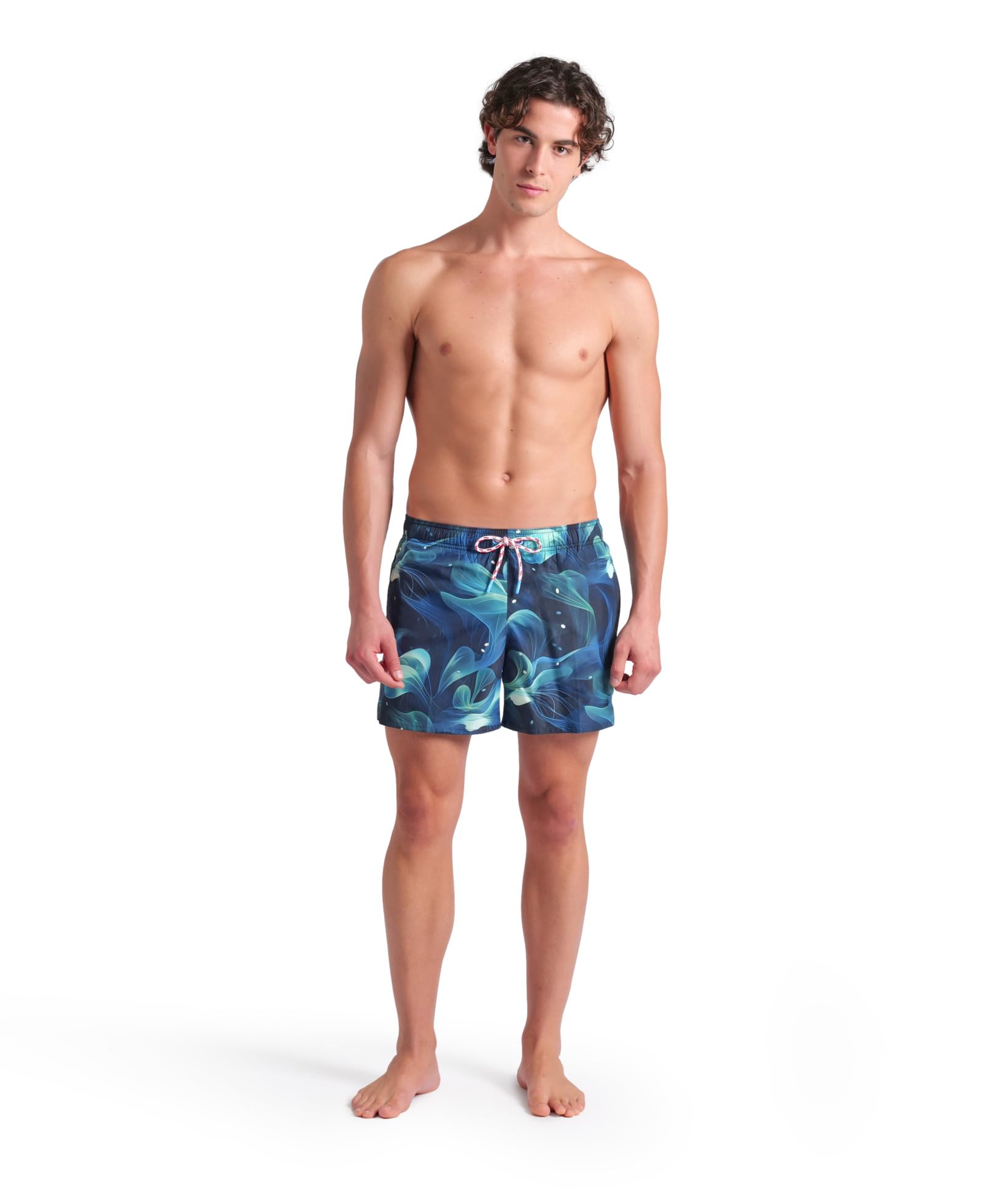 arena-water-prints-beach-short-ao-uomo-pantaloncino-da-mare-con-stampa-allover-t image 3