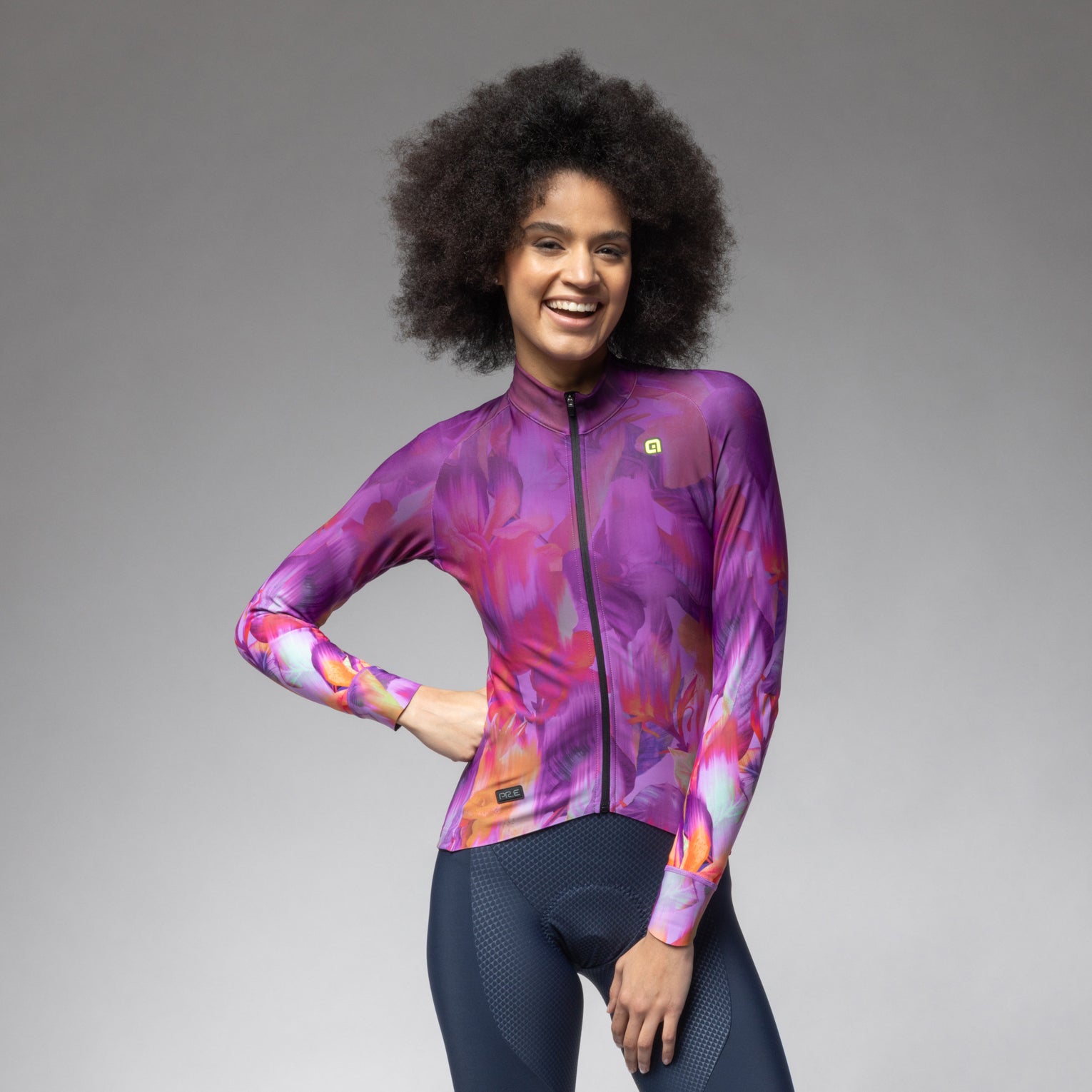 al-cycling-maglia-manica-lunga-donna-jardin-maglia-termica-da-ciclismo image 1