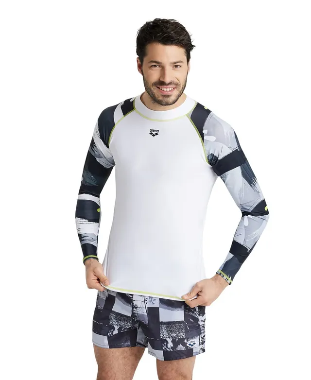 arena-m-rash-vest-l-s-allover-rash-guard-uomo-a-maniche-lunghe image 1